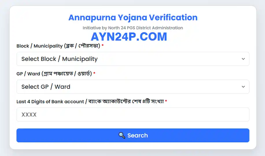 Annapurna Yojana Verification Workflow